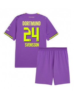 Borussia Dortmund Daniel Svensson #24 Replika Tredje Kläder Barn 2026-27 Kortärmad (+ byxor)